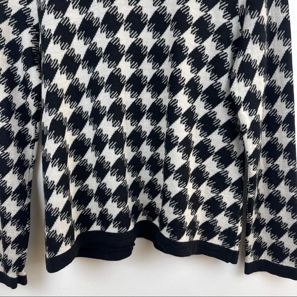 𝅺Pendleton 100% Merino Wool Houndstooth Cardigan Women’s Size LP - Picture 8 of 10